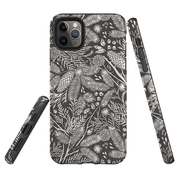 iPhone phone case-Boreal By Meghann Rader-Product Details Raised bevel to protect screen from scratches. Impact resistant polycarbonate shell and shock absorbing inner TPU liner. Secure fit with design wrapping around side of the case and full access to ports. Compatible with Qi-standard wireless charging. Thickness 1/8 inch (3mm), weight 30g. Compatibility See drop down menu for options, please select the right case as we print to order.-Stringberry