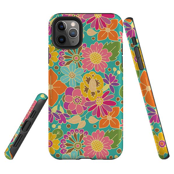 iPhone phone case-Bouquet By Amelia Bowman-Product Details Raised bevel to protect screen from scratches. Impact resistant polycarbonate shell and shock absorbing inner TPU liner. Secure fit with design wrapping around side of the case and full access to ports. Compatible with Qi-standard wireless charging. Thickness 1/8 inch (3mm), weight 30g. Compatibility See drop down menu for options, please select the right case as we print to order.-Stringberry