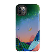iPhone phone case-Breathe By Mia Underwood-Product Details Raised bevel to protect screen from scratches. Impact resistant polycarbonate shell and shock absorbing inner TPU liner. Secure fit with design wrapping around side of the case and full access to ports. Compatible with Qi-standard wireless charging. Thickness 1/8 inch (3mm), weight 30g. Compatibility See drop down menu for options, please select the right case as we print to order.-Stringberry