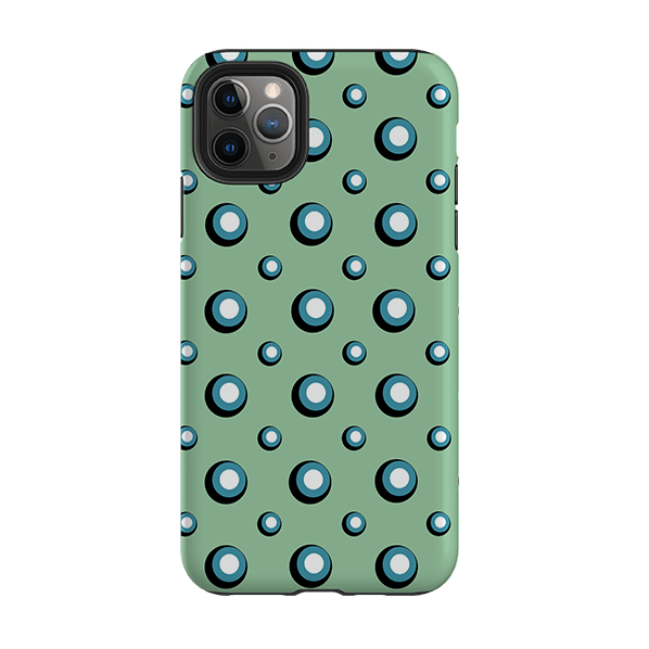 iPhone phone case-Bubbles By Cressida Bell-Product Details Raised bevel to protect screen from scratches. Impact resistant polycarbonate shell and shock absorbing inner TPU liner. Secure fit with design wrapping around side of the case and full access to ports. Compatible with Qi-standard wireless charging. Thickness 1/8 inch (3mm), weight 30g. Compatibility See drop down menu for options, please select the right case as we print to order.-Stringberry