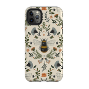 iPhone phone case-Bumble By Jade Mosinski-Product Details Raised bevel to protect screen from scratches. Impact resistant polycarbonate shell and shock absorbing inner TPU liner. Secure fit with design wrapping around side of the case and full access to ports. Compatible with Qi-standard wireless charging. Thickness 1/8 inch (3mm), weight 30g. Compatibility See drop down menu for options, please select the right case as we print to order.-Stringberry