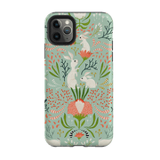 iPhone phone case-Bunny By Katherine Quinn-Product Details Raised bevel to protect screen from scratches. Impact resistant polycarbonate shell and shock absorbing inner TPU liner. Secure fit with design wrapping around side of the case and full access to ports. Compatible with Qi-standard wireless charging. Thickness 1/8 inch (3mm), weight 30g. Compatibility See drop down menu for options, please select the right case as we print to order.-Stringberry