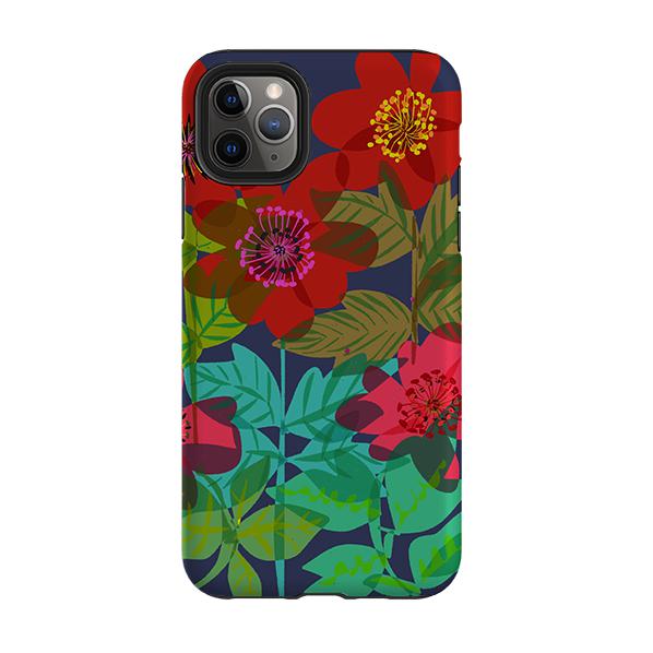 iPhone phone case-Carmen Flowers By Sarah Campbell-Product Details Raised bevel to protect screen from scratches. Impact resistant polycarbonate shell and shock absorbing inner TPU liner. Secure fit with design wrapping around side of the case and full access to ports. Compatible with Qi-standard wireless charging. Thickness 1/8 inch (3mm), weight 30g. Compatibility See drop down menu for options, please select the right case as we print to order.-Stringberry