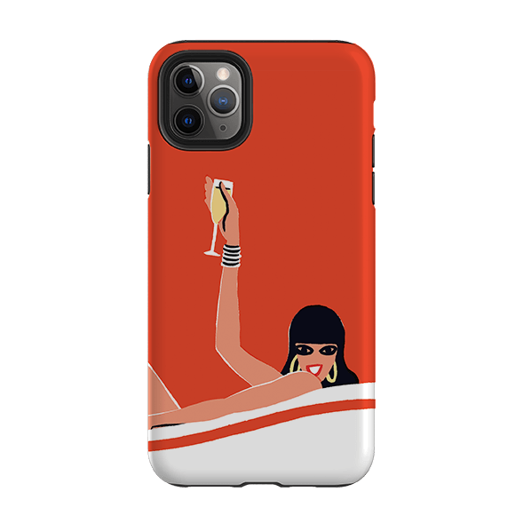 iPhone phone case-Champagne By Paul Thurlby-Product Details Raised bevel to protect screen from scratches. Impact resistant polycarbonate shell and shock absorbing inner TPU liner. Secure fit with design wrapping around side of the case and full access to ports. Compatible with Qi-standard wireless charging. Thickness 1/8 inch (3mm), weight 30g. Compatibility See drop down menu for options, please select the right case as we print to order.-Stringberry