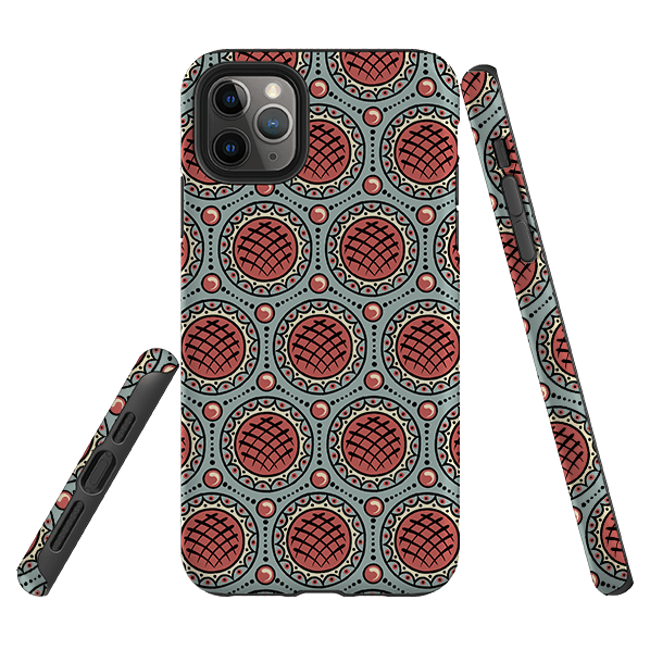 iPhone phone case-Charleston Red By Cressida Bell-Product Details Raised bevel to protect screen from scratches. Impact resistant polycarbonate shell and shock absorbing inner TPU liner. Secure fit with design wrapping around side of the case and full access to ports. Compatible with Qi-standard wireless charging. Thickness 1/8 inch (3mm), weight 30g. Compatibility See drop down menu for options, please select the right case as we print to order.-Stringberry
