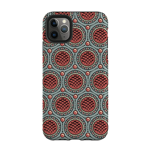 iPhone phone case-Charleston Red By Cressida Bell-Product Details Raised bevel to protect screen from scratches. Impact resistant polycarbonate shell and shock absorbing inner TPU liner. Secure fit with design wrapping around side of the case and full access to ports. Compatible with Qi-standard wireless charging. Thickness 1/8 inch (3mm), weight 30g. Compatibility See drop down menu for options, please select the right case as we print to order.-Stringberry