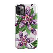 iPhone phone case-Chelsea Floral-Product Details Raised bevel to protect screen from scratches. Impact resistant polycarbonate shell and shock absorbing inner TPU liner. Secure fit with design wrapping around side of the case and full access to ports. Compatible with Qi-standard wireless charging. Thickness 1/8 inch (3mm), weight 30g. Compatibility See drop down menu for options, please select the right case as we print to order.-Stringberry