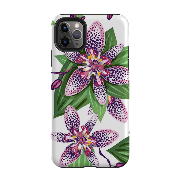 iPhone phone case-Chelsea Floral-Product Details Raised bevel to protect screen from scratches. Impact resistant polycarbonate shell and shock absorbing inner TPU liner. Secure fit with design wrapping around side of the case and full access to ports. Compatible with Qi-standard wireless charging. Thickness 1/8 inch (3mm), weight 30g. Compatibility See drop down menu for options, please select the right case as we print to order.-Stringberry