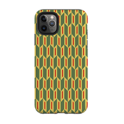 iPhone phone case-Chevrons By Cressida Bell-Product Details Raised bevel to protect screen from scratches. Impact resistant polycarbonate shell and shock absorbing inner TPU liner. Secure fit with design wrapping around side of the case and full access to ports. Compatible with Qi-standard wireless charging. Thickness 1/8 inch (3mm), weight 30g. Compatibility See drop down menu for options, please select the right case as we print to order.-Stringberry