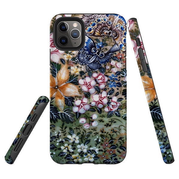 iPhone phone case-Chinese Gardens 1 By Heritage-Product Details Raised bevel to protect screen from scratches. Impact resistant polycarbonate shell and shock absorbing inner TPU liner. Secure fit with design wrapping around side of the case and full access to ports. Compatible with Qi-standard wireless charging. Thickness 1/8 inch (3mm), weight 30g. Compatibility See drop down menu for options, please select the right case as we print to order.-Stringberry