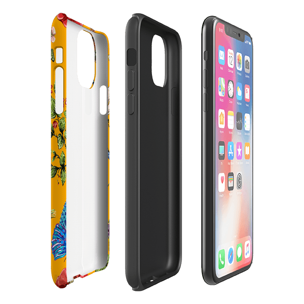 iPhone phone case-Chiswick House-Product Details Raised bevel to protect screen from scratches. Impact resistant polycarbonate shell and shock absorbing inner TPU liner. Secure fit with design wrapping around side of the case and full access to ports. Compatible with Qi-standard wireless charging. Thickness 1/8 inch (3mm), weight 30g. Compatibility See drop down menu for options, please select the right case as we print to order.-Stringberry
