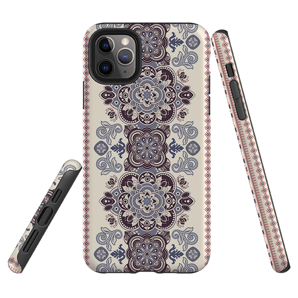 iPhone phone case-Clovelly-Product Details Raised bevel to protect screen from scratches. Impact resistant polycarbonate shell and shock absorbing inner TPU liner. Secure fit with design wrapping around side of the case and full access to ports. Compatible with Qi-standard wireless charging. Thickness 1/8 inch (3mm), weight 30g. Compatibility See drop down menu for options, please select the right case as we print to order.-Stringberry