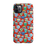 iPhone phone case-Coffee Break By Sarah Campbell-Product Details Raised bevel to protect screen from scratches. Impact resistant polycarbonate shell and shock absorbing inner TPU liner. Secure fit with design wrapping around side of the case and full access to ports. Compatible with Qi-standard wireless charging. Thickness 1/8 inch (3mm), weight 30g. Compatibility See drop down menu for options, please select the right case as we print to order.-Stringberry