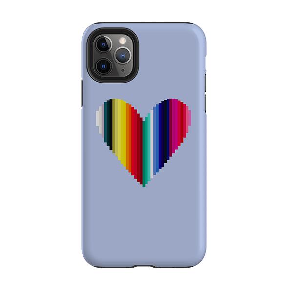 iPhone phone case-Cool Heart By Kitty Joseph-Product Details Raised bevel to protect screen from scratches. Impact resistant polycarbonate shell and shock absorbing inner TPU liner. Secure fit with design wrapping around side of the case and full access to ports. Compatible with Qi-standard wireless charging. Thickness 1/8 inch (3mm), weight 30g. Compatibility See drop down menu for options, please select the right case as we print to order.-Stringberry