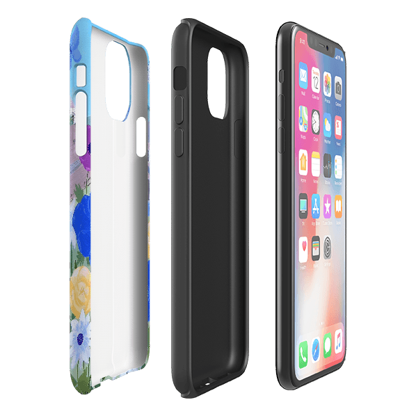 iPhone phone case-Cottage By Mary Stubberfield-Product Details Raised bevel to protect screen from scratches. Impact resistant polycarbonate shell and shock absorbing inner TPU liner. Secure fit with design wrapping around side of the case and full access to ports. Compatible with Qi-standard wireless charging. Thickness 1/8 inch (3mm), weight 30g. Compatibility See drop down menu for options, please select the right case as we print to order.-Stringberry