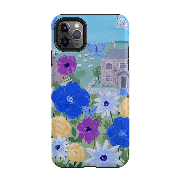 iPhone phone case-Cottage By Mary Stubberfield-Product Details Raised bevel to protect screen from scratches. Impact resistant polycarbonate shell and shock absorbing inner TPU liner. Secure fit with design wrapping around side of the case and full access to ports. Compatible with Qi-standard wireless charging. Thickness 1/8 inch (3mm), weight 30g. Compatibility See drop down menu for options, please select the right case as we print to order.-Stringberry