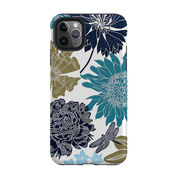 iPhone phone case-Cottage garden Drangonfly By Kate Heiss-Product Details Raised bevel to protect screen from scratches. Impact resistant polycarbonate shell and shock absorbing inner TPU liner. Secure fit with design wrapping around side of the case and full access to ports. Compatible with Qi-standard wireless charging. Thickness 1/8 inch (3mm), weight 30g. Compatibility See drop down menu for options, please select the right case as we print to order.-Stringberry