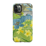 iPhone phone case-Daffs And Ducks By Liane Payne-Product Details Raised bevel to protect screen from scratches. Impact resistant polycarbonate shell and shock absorbing inner TPU liner. Secure fit with design wrapping around side of the case and full access to ports. Compatible with Qi-standard wireless charging. Thickness 1/8 inch (3mm), weight 30g. Compatibility See drop down menu for options, please select the right case as we print to order.-Stringberry