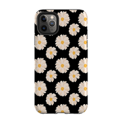 iPhone phone case-Daisies-Product Details Raised bevel to protect screen from scratches. Impact resistant polycarbonate shell and shock absorbing inner TPU liner. Secure fit with design wrapping around side of the case and full access to ports. Compatible with Qi-standard wireless charging. Thickness 1/8 inch (3mm), weight 30g. Compatibility See drop down menu for options, please select the right case as we print to order.-Stringberry