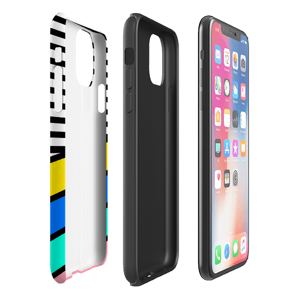 iPhone phone case-Detroit Memphis-Product Details Raised bevel to protect screen from scratches. Impact resistant polycarbonate shell and shock absorbing inner TPU liner. Secure fit with design wrapping around side of the case and full access to ports. Compatible with Qi-standard wireless charging. Thickness 1/8 inch (3mm), weight 30g. Compatibility See drop down menu for options, please select the right case as we print to order.-Stringberry