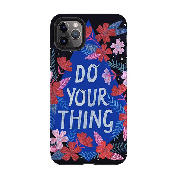 iPhone phone case-Do Your Thing By Lee Foster Wilson-Product Details Raised bevel to protect screen from scratches. Impact resistant polycarbonate shell and shock absorbing inner TPU liner. Secure fit with design wrapping around side of the case and full access to ports. Compatible with Qi-standard wireless charging. Thickness 1/8 inch (3mm), weight 30g. Compatibility See drop down menu for options, please select the right case as we print to order.-Stringberry