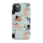 iPhone phone case-Dogs World-Product Details Raised bevel to protect screen from scratches. Impact resistant polycarbonate shell and shock absorbing inner TPU liner. Secure fit with design wrapping around side of the case and full access to ports. Compatible with Qi-standard wireless charging. Thickness 1/8 inch (3mm), weight 30g. Compatibility See drop down menu for options, please select the right case as we print to order.-Stringberry