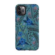 iPhone phone case-Dusk Garden By Lee Foster Wilson-Product Details Raised bevel to protect screen from scratches. Impact resistant polycarbonate shell and shock absorbing inner TPU liner. Secure fit with design wrapping around side of the case and full access to ports. Compatible with Qi-standard wireless charging. Thickness 1/8 inch (3mm), weight 30g. Compatibility See drop down menu for options, please select the right case as we print to order.-Stringberry