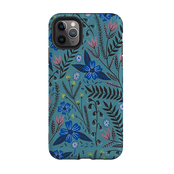 iPhone phone case-Dusk Garden By Lee Foster Wilson-Product Details Raised bevel to protect screen from scratches. Impact resistant polycarbonate shell and shock absorbing inner TPU liner. Secure fit with design wrapping around side of the case and full access to ports. Compatible with Qi-standard wireless charging. Thickness 1/8 inch (3mm), weight 30g. Compatibility See drop down menu for options, please select the right case as we print to order.-Stringberry