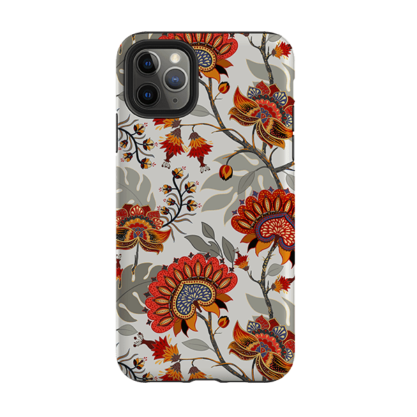 iPhone phone case-Eden Floral-Product Details Raised bevel to protect screen from scratches. Impact resistant polycarbonate shell and shock absorbing inner TPU liner. Secure fit with design wrapping around side of the case and full access to ports. Compatible with Qi-standard wireless charging. Thickness 1/8 inch (3mm), weight 30g. Compatibility See drop down menu for options, please select the right case as we print to order.-Stringberry