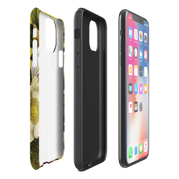 iPhone phone case-Essential-Product Details Raised bevel to protect screen from scratches. Impact resistant polycarbonate shell and shock absorbing inner TPU liner. Secure fit with design wrapping around side of the case and full access to ports. Compatible with Qi-standard wireless charging. Thickness 1/8 inch (3mm), weight 30g. Compatibility See drop down menu for options, please select the right case as we print to order.-Stringberry