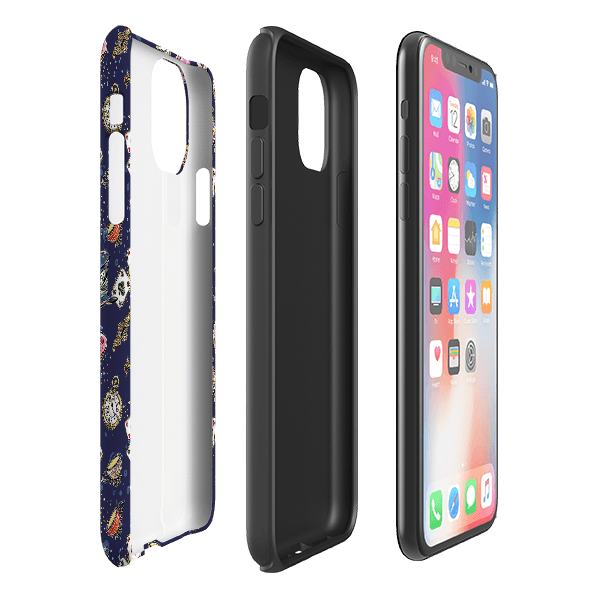 iPhone phone case-Fairytales-Product Details Raised bevel to protect screen from scratches. Impact resistant polycarbonate shell and shock absorbing inner TPU liner. Secure fit with design wrapping around side of the case and full access to ports. Compatible with Qi-standard wireless charging. Thickness 1/8 inch (3mm), weight 30g. Compatibility See drop down menu for options, please select the right case as we print to order.-Stringberry