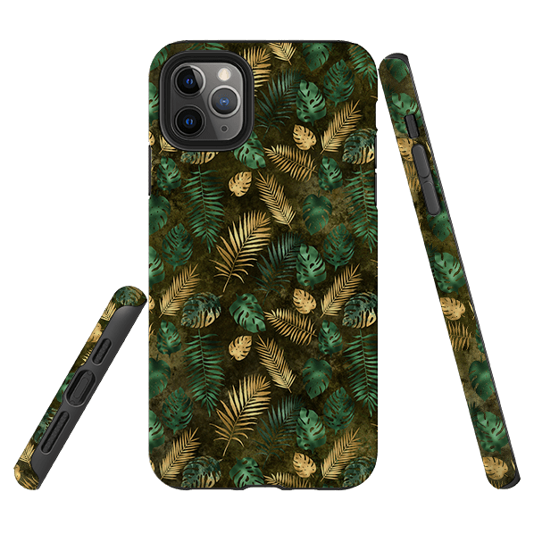 iPhone phone case-Feather Greens-Product Details Raised bevel to protect screen from scratches. Impact resistant polycarbonate shell and shock absorbing inner TPU liner. Secure fit with design wrapping around side of the case and full access to ports. Compatible with Qi-standard wireless charging. Thickness 1/8 inch (3mm), weight 30g. Compatibility See drop down menu for options, please select the right case as we print to order.-Stringberry