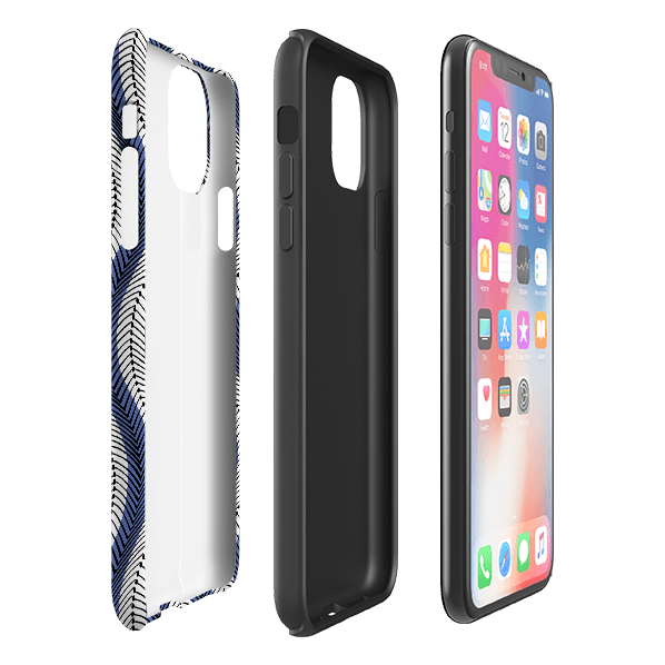 iPhone phone case-Fern By Cressida Bell-Product Details Raised bevel to protect screen from scratches. Impact resistant polycarbonate shell and shock absorbing inner TPU liner. Secure fit with design wrapping around side of the case and full access to ports. Compatible with Qi-standard wireless charging. Thickness 1/8 inch (3mm), weight 30g. Compatibility See drop down menu for options, please select the right case as we print to order.-Stringberry
