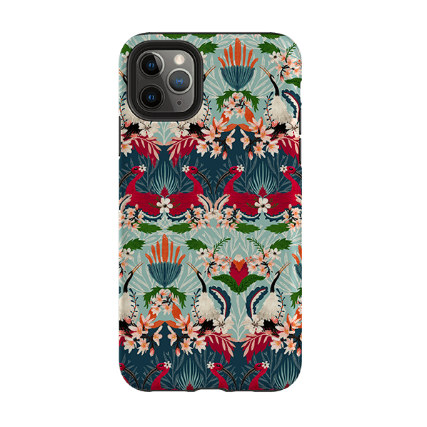 iPhone phone case-Fiesta By Katherine Quinn-Product Details Raised bevel to protect screen from scratches. Impact resistant polycarbonate shell and shock absorbing inner TPU liner. Secure fit with design wrapping around side of the case and full access to ports. Compatible with Qi-standard wireless charging. Thickness 1/8 inch (3mm), weight 30g. Compatibility See drop down menu for options, please select the right case as we print to order.-Stringberry