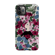 iPhone phone case-Flower Garden By Bex Parkin-Product Details Raised bevel to protect screen from scratches. Impact resistant polycarbonate shell and shock absorbing inner TPU liner. Secure fit with design wrapping around side of the case and full access to ports. Compatible with Qi-standard wireless charging. Thickness 1/8 inch (3mm), weight 30g. Compatibility See drop down menu for options, please select the right case as we print to order.-Stringberry