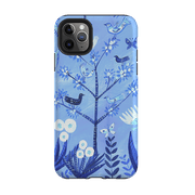 iPhone phone case-Folk Art By Mary Stubberfield-Product Details Raised bevel to protect screen from scratches. Impact resistant polycarbonate shell and shock absorbing inner TPU liner. Secure fit with design wrapping around side of the case and full access to ports. Compatible with Qi-standard wireless charging. Thickness 1/8 inch (3mm), weight 30g. Compatibility See drop down menu for options, please select the right case as we print to order.-Stringberry