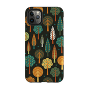 iPhone phone case-Forest Midnight By Suzy Taylor-Product Details Raised bevel to protect screen from scratches. Impact resistant polycarbonate shell and shock absorbing inner TPU liner. Secure fit with design wrapping around side of the case and full access to ports. Compatible with Qi-standard wireless charging. Thickness 1/8 inch (3mm), weight 30g. Compatibility See drop down menu for options, please select the right case as we print to order.-Stringberry