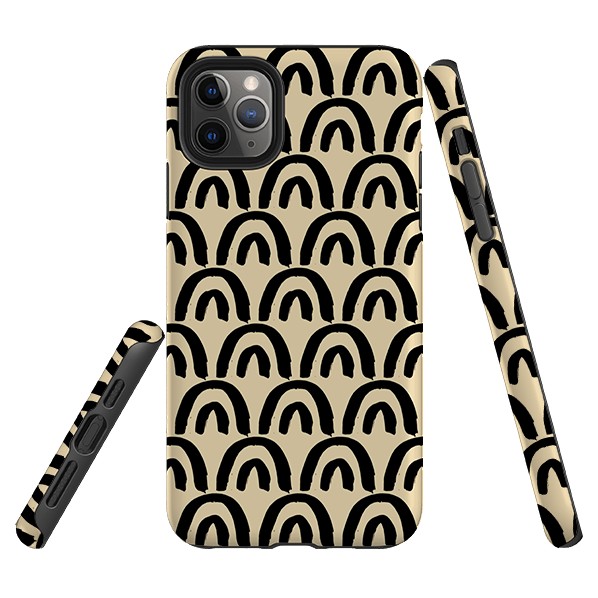 iPhone phone case-Fortunate-Product Details Raised bevel to protect screen from scratches. Impact resistant polycarbonate shell and shock absorbing inner TPU liner. Secure fit with design wrapping around side of the case and full access to ports. Compatible with Qi-standard wireless charging. Thickness 1/8 inch (3mm), weight 30g. Compatibility See drop down menu for options, please select the right case as we print to order.-Stringberry