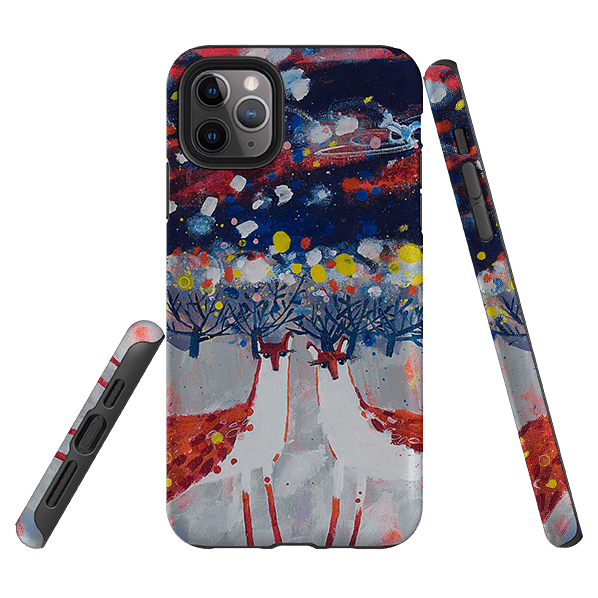 iPhone phone case-Foxey By Claire West-Product Details Raised bevel to protect screen from scratches. Impact resistant polycarbonate shell and shock absorbing inner TPU liner. Secure fit with design wrapping around side of the case and full access to ports. Compatible with Qi-standard wireless charging. Thickness 1/8 inch (3mm), weight 30g. Compatibility See drop down menu for options, please select the right case as we print to order.-Stringberry