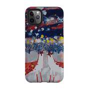 iPhone phone case-Foxey By Claire West-Product Details Raised bevel to protect screen from scratches. Impact resistant polycarbonate shell and shock absorbing inner TPU liner. Secure fit with design wrapping around side of the case and full access to ports. Compatible with Qi-standard wireless charging. Thickness 1/8 inch (3mm), weight 30g. Compatibility See drop down menu for options, please select the right case as we print to order.-Stringberry