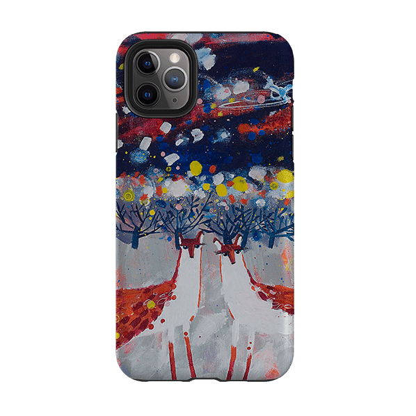 iPhone phone case-Foxey By Claire West-Product Details Raised bevel to protect screen from scratches. Impact resistant polycarbonate shell and shock absorbing inner TPU liner. Secure fit with design wrapping around side of the case and full access to ports. Compatible with Qi-standard wireless charging. Thickness 1/8 inch (3mm), weight 30g. Compatibility See drop down menu for options, please select the right case as we print to order.-Stringberry