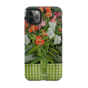 iPhone phone case-Fresias By Mary Stubberfield-Product Details Raised bevel to protect screen from scratches. Impact resistant polycarbonate shell and shock absorbing inner TPU liner. Secure fit with design wrapping around side of the case and full access to ports. Compatible with Qi-standard wireless charging. Thickness 1/8 inch (3mm), weight 30g. Compatibility See drop down menu for options, please select the right case as we print to order.-Stringberry