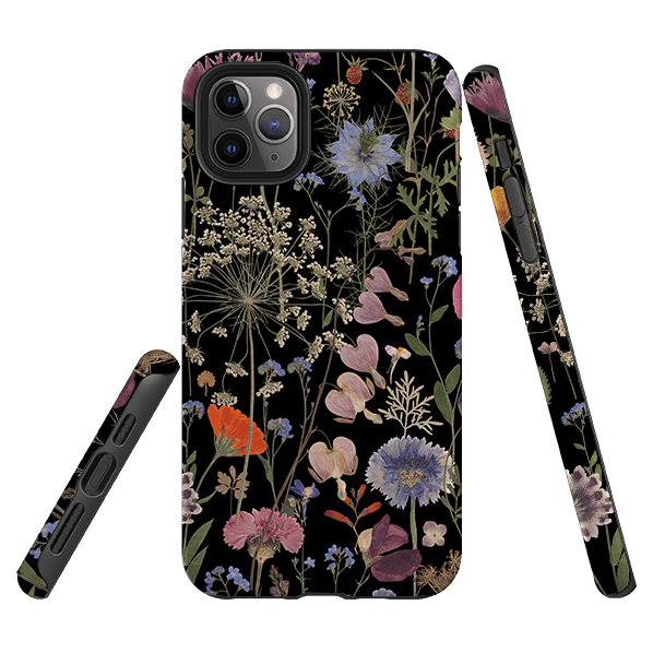 iPhone phone case-Full Bloom By Helen Ahpornsiri-Product Details Raised bevel to protect screen from scratches. Impact resistant polycarbonate shell and shock absorbing inner TPU liner. Secure fit with design wrapping around side of the case and full access to ports. Compatible with Qi-standard wireless charging. Thickness 1/8 inch (3mm), weight 30g. Compatibility See drop down menu for options, please select the right case as we print to order.-Stringberry