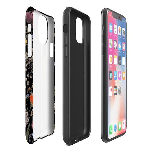 iPhone phone case-Full Bloom By Helen Ahpornsiri-Product Details Raised bevel to protect screen from scratches. Impact resistant polycarbonate shell and shock absorbing inner TPU liner. Secure fit with design wrapping around side of the case and full access to ports. Compatible with Qi-standard wireless charging. Thickness 1/8 inch (3mm), weight 30g. Compatibility See drop down menu for options, please select the right case as we print to order.-Stringberry