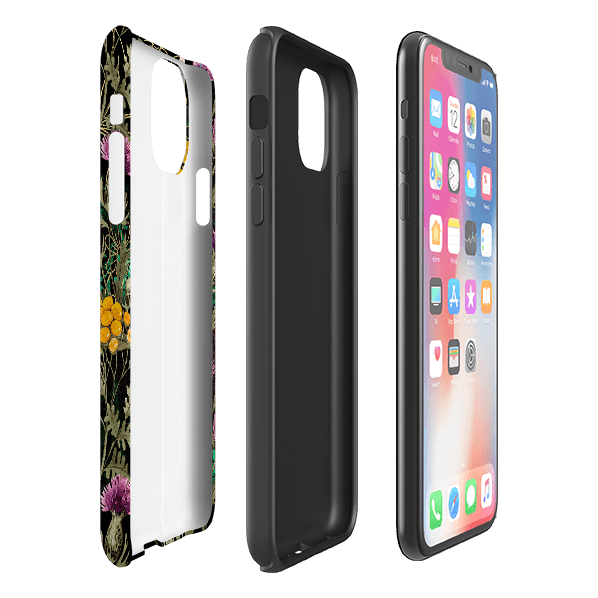 iPhone phone case-Fyne-Product Details Raised bevel to protect screen from scratches. Impact resistant polycarbonate shell and shock absorbing inner TPU liner. Secure fit with design wrapping around side of the case and full access to ports. Compatible with Qi-standard wireless charging. Thickness 1/8 inch (3mm), weight 30g. Compatibility See drop down menu for options, please select the right case as we print to order.-Stringberry