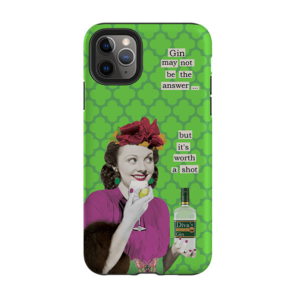 iPhone phone case-Gin By Clare Jordan-Product Details Raised bevel to protect screen from scratches. Impact resistant polycarbonate shell and shock absorbing inner TPU liner. Secure fit with design wrapping around side of the case and full access to ports. Compatible with Qi-standard wireless charging. Thickness 1/8 inch (3mm), weight 30g. Compatibility See drop down menu for options, please select the right case as we print to order.-Stringberry