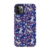 iPhone phone case-Hare Pattern By Bex Parkin-Product Details Raised bevel to protect screen from scratches. Impact resistant polycarbonate shell and shock absorbing inner TPU liner. Secure fit with design wrapping around side of the case and full access to ports. Compatible with Qi-standard wireless charging. Thickness 1/8 inch (3mm), weight 30g. Compatibility See drop down menu for options, please select the right case as we print to order.-Stringberry