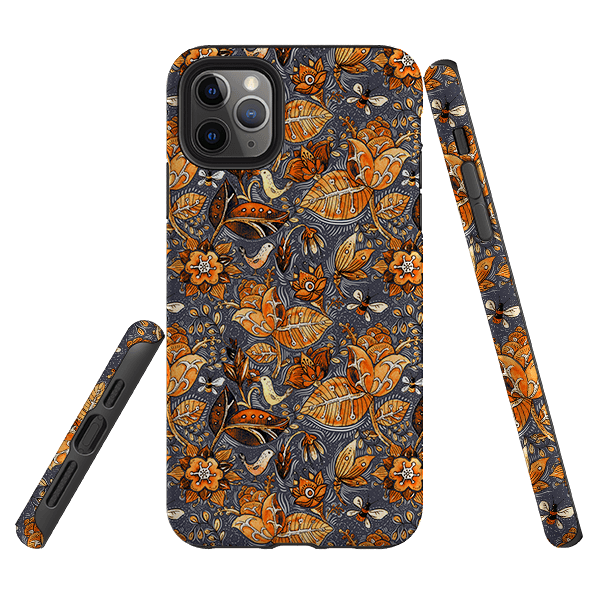 iPhone phone case-Hidcote Pattern-Product Details Raised bevel to protect screen from scratches. Impact resistant polycarbonate shell and shock absorbing inner TPU liner. Secure fit with design wrapping around side of the case and full access to ports. Compatible with Qi-standard wireless charging. Thickness 1/8 inch (3mm), weight 30g. Compatibility See drop down menu for options, please select the right case as we print to order.-Stringberry