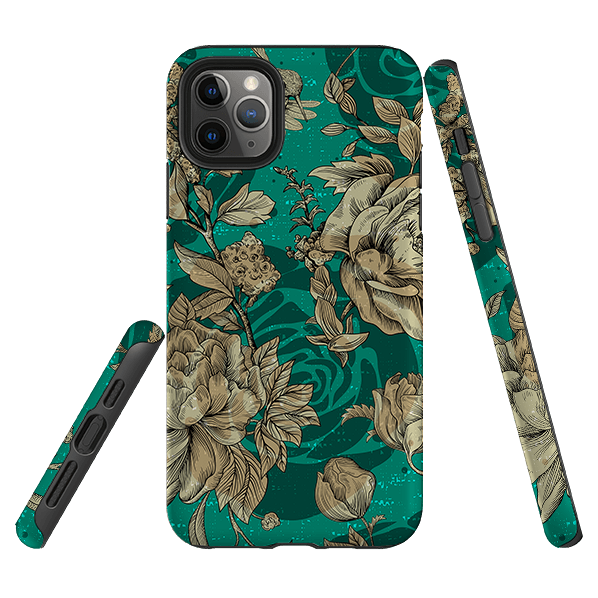 iPhone phone case-Highgrove Gardens-Product Details Raised bevel to protect screen from scratches. Impact resistant polycarbonate shell and shock absorbing inner TPU liner. Secure fit with design wrapping around side of the case and full access to ports. Compatible with Qi-standard wireless charging. Thickness 1/8 inch (3mm), weight 30g. Compatibility See drop down menu for options, please select the right case as we print to order.-Stringberry