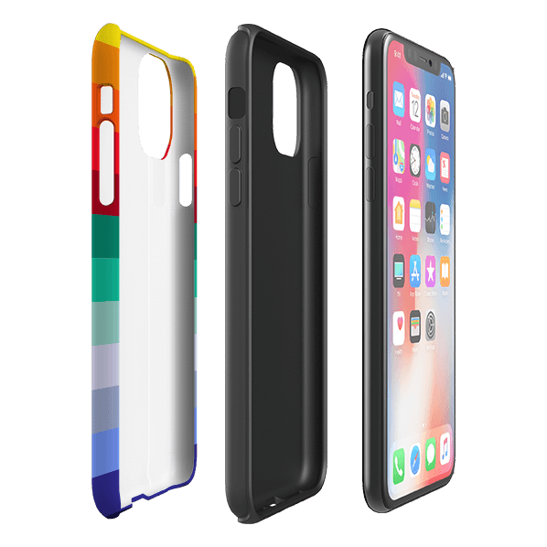 iPhone phone case-Honey Horizon By Kitty Joseph-Product Details Raised bevel to protect screen from scratches. Impact resistant polycarbonate shell and shock absorbing inner TPU liner. Secure fit with design wrapping around side of the case and full access to ports. Compatible with Qi-standard wireless charging. Thickness 1/8 inch (3mm), weight 30g. Compatibility See drop down menu for options, please select the right case as we print to order.-Stringberry